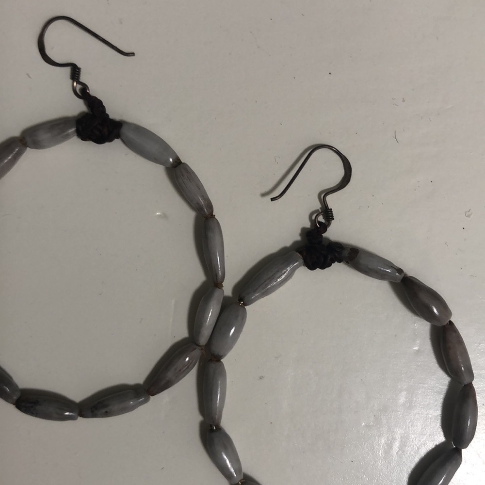 Cute Grey Hoops - Picture 2 of 3